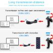 1D CCD Red Light Wireless Barcode Reader Scanner With LCD Screen - 8