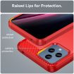 T-Mobile REVVL 6x 5G Red Carbon Fiber TPU Phone Case - 6