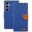 Samsung Galaxy S24 5G Blue Fabric Texture Flip Leather Phone Case - 2