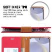 Samsung Galaxy S24 5G Blue Fabric Texture Flip Leather Phone Case - 5