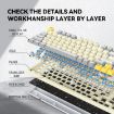 T-WOLF T50 Mechanical Keyboard with Knob, Black B - 3