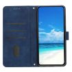 Motorola Moto G34 5G Blue Leather Phone Case with Lanyard - 3