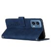 Motorola Moto G34 5G Blue Leather Phone Case with Lanyard - 4
