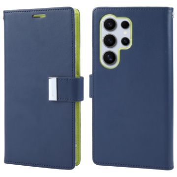 Samsung Galaxy S24 Ultra 5G Blue Leather Phone Case - 1