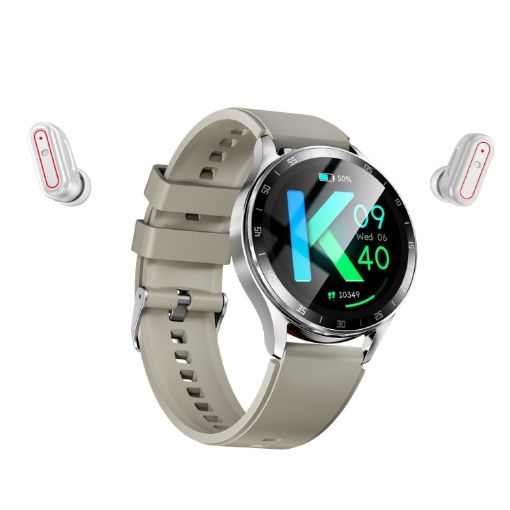 X10 Headphones Smart Watch 1.39" Waterproof Bracelet - Silver - 1