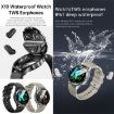 X10 Headphones Smart Watch 1.39" Waterproof Bracelet - Black - 7