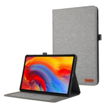 Lenovo Tab M11/Xiaoxin Pad 11 2024 Fabric Leather Tablet Case - Grey - 1