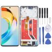 For Honor X50 LCD Screen Digitizer Full Assembly with Frame - Black - 1
