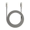 MOMAX DC31 1m USB-C to USB-C 100W Braided Cable - Titanium Color - 1