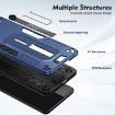 Tecno Camon 20 Pro 5G Blue Armor Finger Loop Phone Case - 3