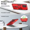 Motorola Moto G13 Red Armor Finger Loop Phone Case - 6