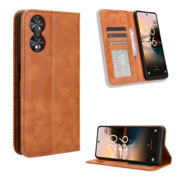 TCL 40 NxtPaper 4G Leather Phone Case - Brown - 1