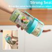 Salad Meal Shaker Cup Portable Fruit and Vegetable Container Blue - 4