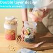 Salad Meal Shaker Cup Portable Fruit and Vegetable Container Blue - 6