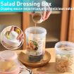 Salad Meal Shaker Cup Portable Fruit and Vegetable Container with Fork - 5