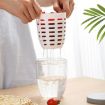 600ml Fruit and Veggie Snack Cup with Lid and Fork - White - 5