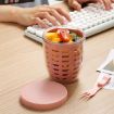 600ml Fruit and Veggie Snack Cup with Lid and Fork - Blue - 7