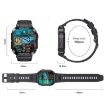 K57 Pro 1.96" Smart Watch, Silver Bamboo - Waterproof, Bluetooth, Music, Weather - 3