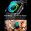 K57 Pro 1.96" Bluetooth Smart Watch, Silver Steel - Waterproof & Weather Display - 5