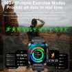 K57 Pro 1.96" Bluetooth Smart Watch, Silver Steel - Waterproof & Weather Display - 8