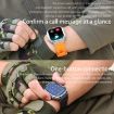 K57 Pro 1.96" Smart Watch - Black Leather - Waterproof - Bluetooth - 9