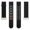 Apple Watch Series 3 38mm Black Silicone Band - Luminous & Colorful - 2