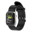 Apple Watch Series 3 38mm Black Silicone Band - Luminous & Colorful - 4