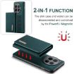 OnePlus 12 DG.MING M1 Series Wallet Case - Green - 4