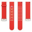 Apple Watch Series 7 45mm Red Silicone Watch Band - Luminous & Colorful - 2