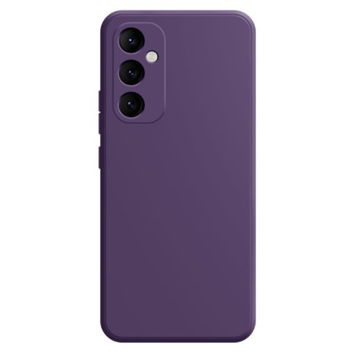 Samsung Galaxy A35 Liquid Silicone Phone Case - Dark Purple - 1