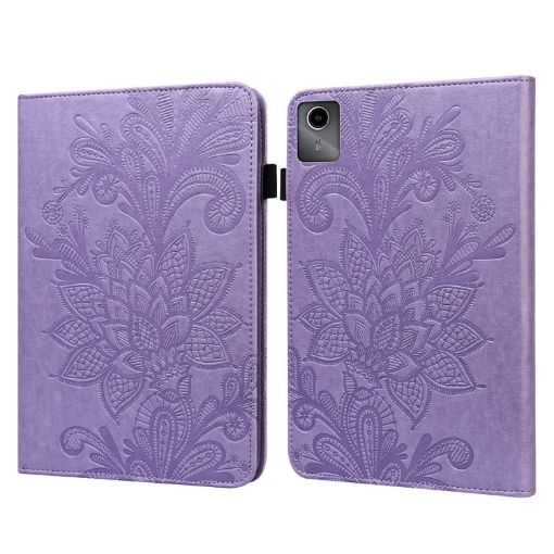 Lenovo Tab M11/Xiaoxin Pad 11 2024 Purple Leather Tablet Case - 1