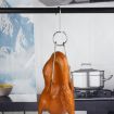 Stainless Steel Double Ring Duck Cooker Hanger - Outdoor Barbecue Hook Stand - 7