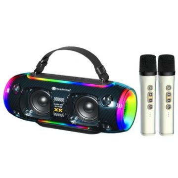 Rixing NR8806 Portable Bluetooth Speaker Subwoofer - Dual Mic (Blue) - 1