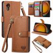 Samsung Galaxy Xcover 7 Leather Phone Case - Brown - 1