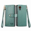 Samsung Galaxy Xcover 7 Green Leather Phone Case with Zipper Lanyard - 2