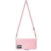 Nokia G22 Rhombic Texture Flip Leather Phone Case - Pink - 3