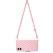 Sony Xperia 5 V Pink Leather Phone Case with Lanyard - 3