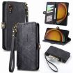 Samsung Galaxy Xcover 7 Geometric Zipper Wallet Leather Phone Case - 1