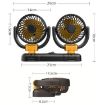SUITU Car Foldable Cooling Fan - Single 5V USB Energized - 3