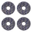 JUNSUNMAY 4pcs Washable Mop Pads for ECOVACS DEEBOT X1/X2/T20 (Blue+Grey) - 1