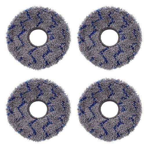 JUNSUNMAY 4pcs Washable Mop Pads for ECOVACS DEEBOT X1/X2/T20 (Blue+Grey) - 1