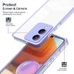 Clear TPU Color PC Frame Phone Case for vivo Y17s - Purple - 5