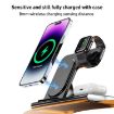 Black A80 3 in 1 15W Folding Wireless Charger - Fast Charging - 6