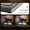 Black A80 3 in 1 15W Folding Wireless Charger - Fast Charging - 9