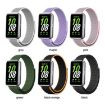 Samsung Galaxy Fit 3 Woven Nylon Loop Watch Band Grey White - 6