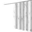 Picture of 220x200cm Thickened Waterproof Moldproof Shower Curtain Simple Bathroom Hotel Curtain With Hooks (Marble)