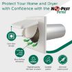 Dual Door Dryer Vent Cover No-Pest Exhaust Cover - 3