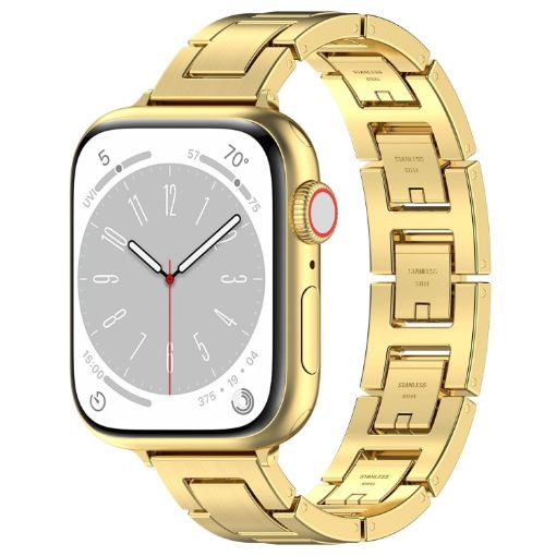 Apple Watch Series 9 45mm H Slim Stainless Steel Band - Gold - 1