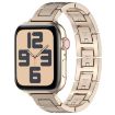 Apple Watch SE 2023 40mm H Slim Stainless Steel Watch Band - Starlight - 1