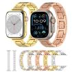 Apple Watch SE 2023 40mm H Slim Stainless Steel Watch Band - Starlight - 7
